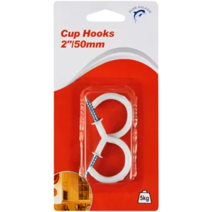 Blue Dolphin PVC Cup Hooks 2 Pieces Blue Dolphin PVC Cup Hooks 2 Pieces
