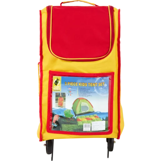 Bush Baby Red Green & Yellow Kids Tent Set 3 Piece