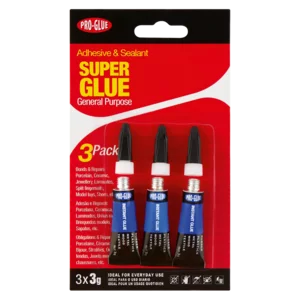 Pro Glue Super Glue Tubes 3x3g Pro Glue Super Glue Tubes 3x3g