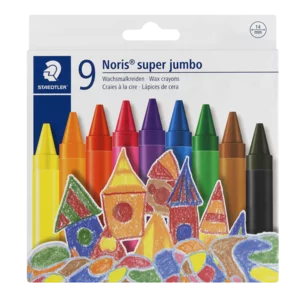 Staedtler Multi-coloured Noris Super Jumbo Wax Crayon Set 9 Piece Staedtler Multi-coloured Noris Super Jumbo Wax Crayon Set 9 Piece