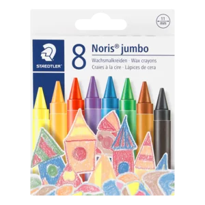Staedtler Multi-coloured Noris Jumbo Wax Crayon Set 8 Piece Staedtler Multi-coloured Noris Jumbo Wax Crayon Set 8 Piece