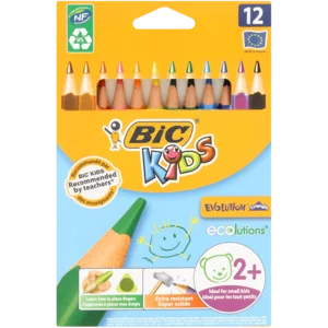 BIC Kids Triangle Colouring Pencil Set 12 Piece BIC Kids Triangle Colouring Pencil Set 12 Piece