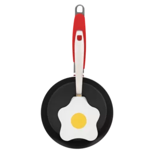 Red Mini Fry Pan With Spatula 14cm