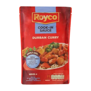 Royco Durban Curry Cook-In-Sauce Pouch 415g Royco Durban Curry Cook-In-Sauce Pouch 415g