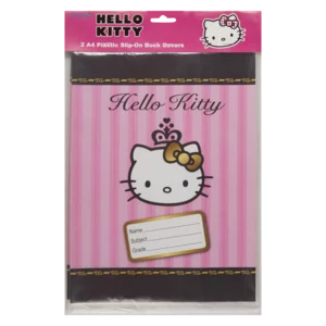 Hello Kitty A4 Plastic Slip On Book Covers 2 Pack