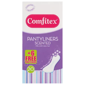 Comfitex Scented Pantyliners 20 Pack Comfitex Scented Pantyliners 20 Pack