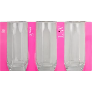 Lav Tuana Hi Ball Glass Set 3 Piece Lav Tuana Hi Ball Glass Set 3 Piece