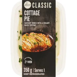 The Menu Cottage Pie Ready Meal 350g