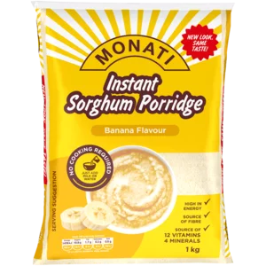 Monati Mabela Banana Flavoured Instant Porridge 1kg Monati Mabela Banana Flavoured Instant Porridge 1kg