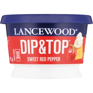 Lancewood Dip & Top Fresh Sweet Red Pepper Flavoured Dip 175g Lancewood Dip & Top Fresh Sweet Red Pepper Flavoured Dip 175g