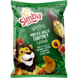 Simba Mrs H.S Ball's Chutney Flavoured Potato Chips Bag 36g