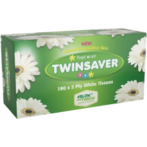 Twinsaver White Facial Tissues 180 Pack Twinsaver White Facial Tissues 180 Pack