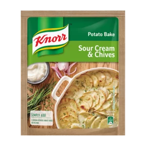 Knorr Potato Bake Sour Cream & Chives Cook-In-Sauce 43g Knorr Potato Bake Sour Cream & Chives Cook-In-Sauce 43g