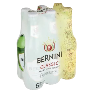 Bernini Classic Sparkling Grape Frizzante Bottles 6x275ml