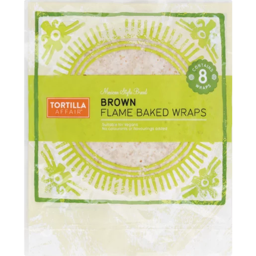 Affair Brown Flame Baked Wraps 8 Pack