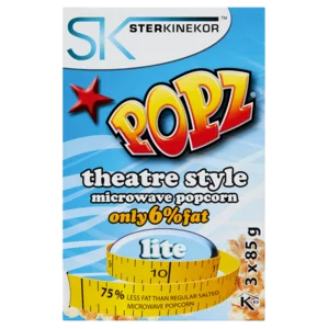 Popz Lightly Salted Microwave Popcorn Sachet 3x85g Popz Lightly Salted Microwave Popcorn Sachet 3x85g