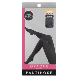 Bare Basics Opaque Small Black Pantihose