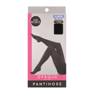 Opaque X Large Black Pantyhose