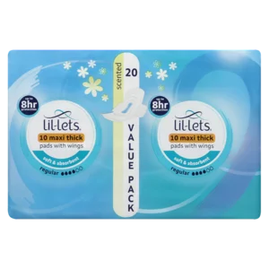 Lil-Lets Scented Regular Winged Maxi Thick Pads 20 Pack Lil-Lets Scented Regular Winged Maxi Thick Pads 20 Pack