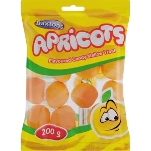 Baxtons Apricots Candy Mallow Treat 200g Baxtons Apricots Candy Mallow Treat 200g