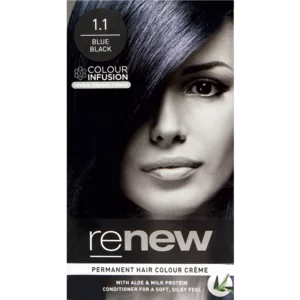 Renew Blue Black 1.1 Permanent Hair Colour Créme 50ml Renew Blue Black 1.1 Permanent Hair Colour Créme 50ml