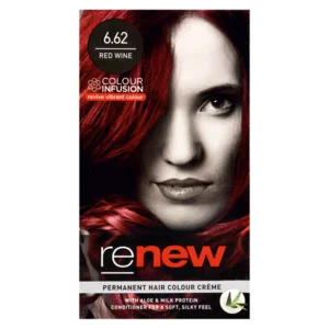 Renew Permanent Hair Colour Crème Red Wine With Aloe & Milk Protein Conditioner 50ml Renew Permanent Hair Colour Crème Red Wine With Aloe & Milk Protein Conditioner 50ml