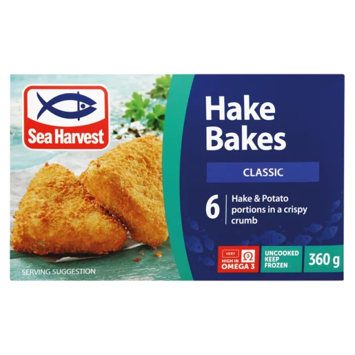 Sea Harvest Frozen Classic Hake Bakes 360g Sea Harvest Frozen Classic Hake Bakes 360g