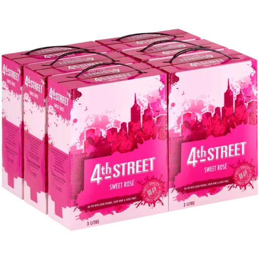 4th Street Sweet Rosé Wine Box 3L 4th Street Sweet Rosé Wine Box 3L