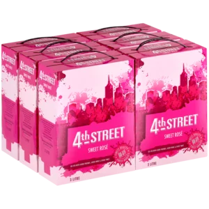 4th Street Sweet Rosé Wine Boxes 6x3L 4th Street Sweet Rosé Wine Boxes 6x3L