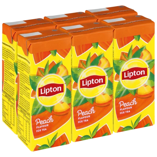 Lipton Peach Flavoured Ice Tea Boxes 6x200ml Lipton Peach Flavoured Ice Tea Boxes 6x200ml