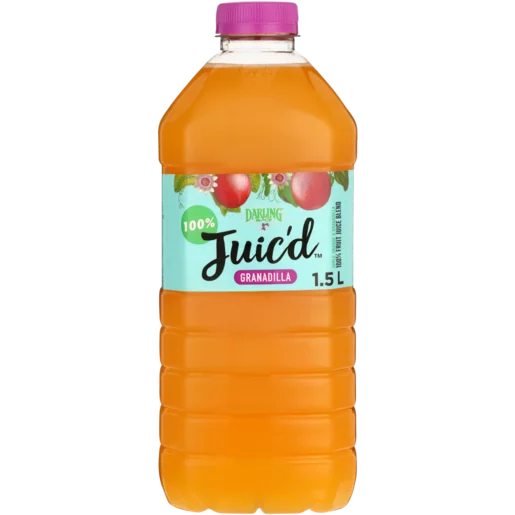 Darling Juic'd 100% Granadilla Juice 1.5L Darling Juic'd 100% Granadilla Juice 1.5L