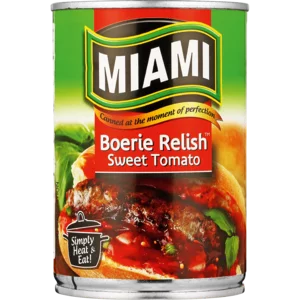 Miami Sweet Tomato Boerie Relish 450g Miami Sweet Tomato Boerie Relish 450g