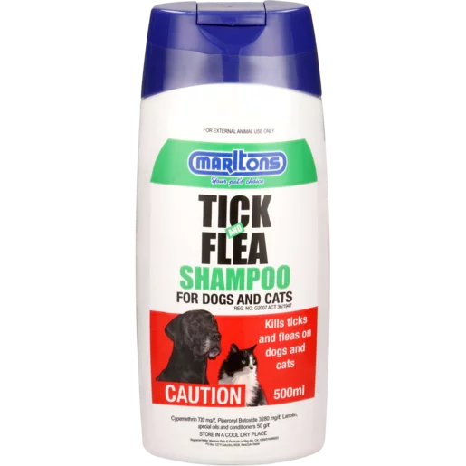 Marltons Tick & Flea Dog And Cat Shampoo 500ml Marltons Tick & Flea Dog And Cat Shampoo 500ml
