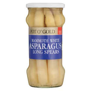 Pot O' Gold Mammoth White Long Spear Asparagas 530g Pot O' Gold Mammoth White Long Spear Asparagas 530g