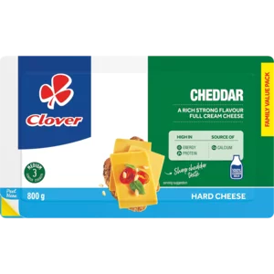 Clover Cheddar Cheese Value Pack 800g Clover Cheddar Cheese Value Pack 800g