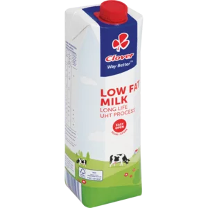 Clover UHT Long Life Low Fat Milk Carton 1L