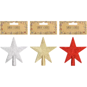 Santa's Choice Christmas Tree Star Decoration