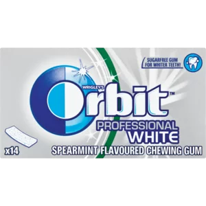 Wrigley's Orbit Professional White Spearmint & Menthol Sugarfree Chewing Gum 14 Pack Wrigley's Orbit Professional White Spearmint & Menthol Sugarfree Chewing Gum 14 Pack
