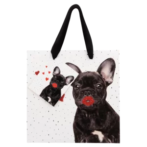 Dog Themed Glitter Gift Bag