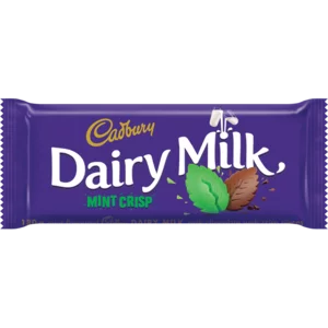 Cadbury Dairy Milk Mint Crisp Chocolate Slab 150g Cadbury Dairy Milk Mint Crisp Chocolate Slab 150g