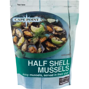 Cape Point Frozen Half Shell Mussel 400g