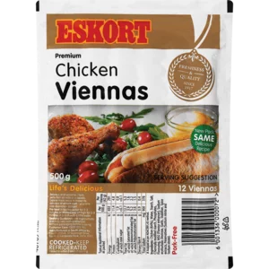 Eskort Chicken Viennas 500g Eskort Chicken Viennas 500g