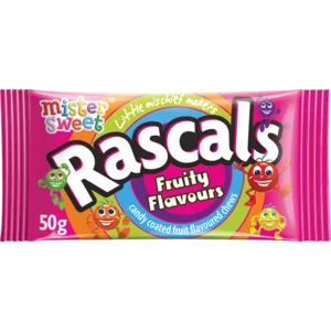 Mister Sweet Rascals Fruity Flavours Sweets Pack 50g Mister Sweet Rascals Fruity Flavours Sweets Pack 50g