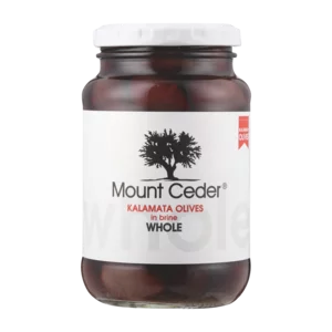 Mount Ceder Kalamata Olives In Brine 406g Jar Mount Ceder Kalamata Olives In Brine 406g Jar