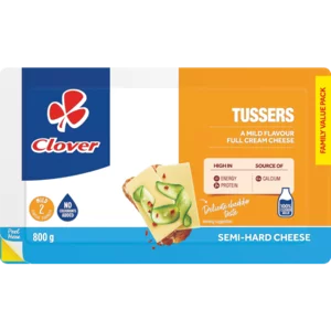 Clover Tussers Family Value Pack Semi-Hard Full Cream Cheese 800g Clover Tussers Family Value Pack Semi-Hard Full Cream Cheese 800g