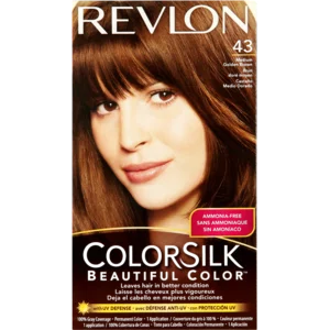 Revlon ColorSilk Beautiful Color Medium Golden Brown 43 Hair Colour Pack