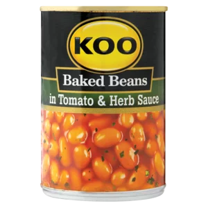 Koo Baked Beans In Tomato & Herb Sauce Can 410g Koo Baked Beans In Tomato & Herb Sauce Can 410g