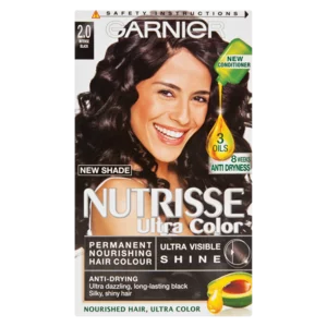 Garnier Nutrisse Ultra Colour Permanent Hair Colourant 2.0 Intense Black Garnier Nutrisse Ultra Colour Permanent Hair Colourant 2.0 Intense Black