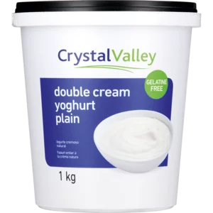 Crystal Valley Double Cream Plain Yoghurt 1kg