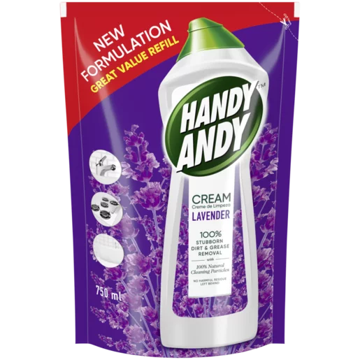 Handy Andy Lavender Multipurpose Cleaning Cream Refill 750ml